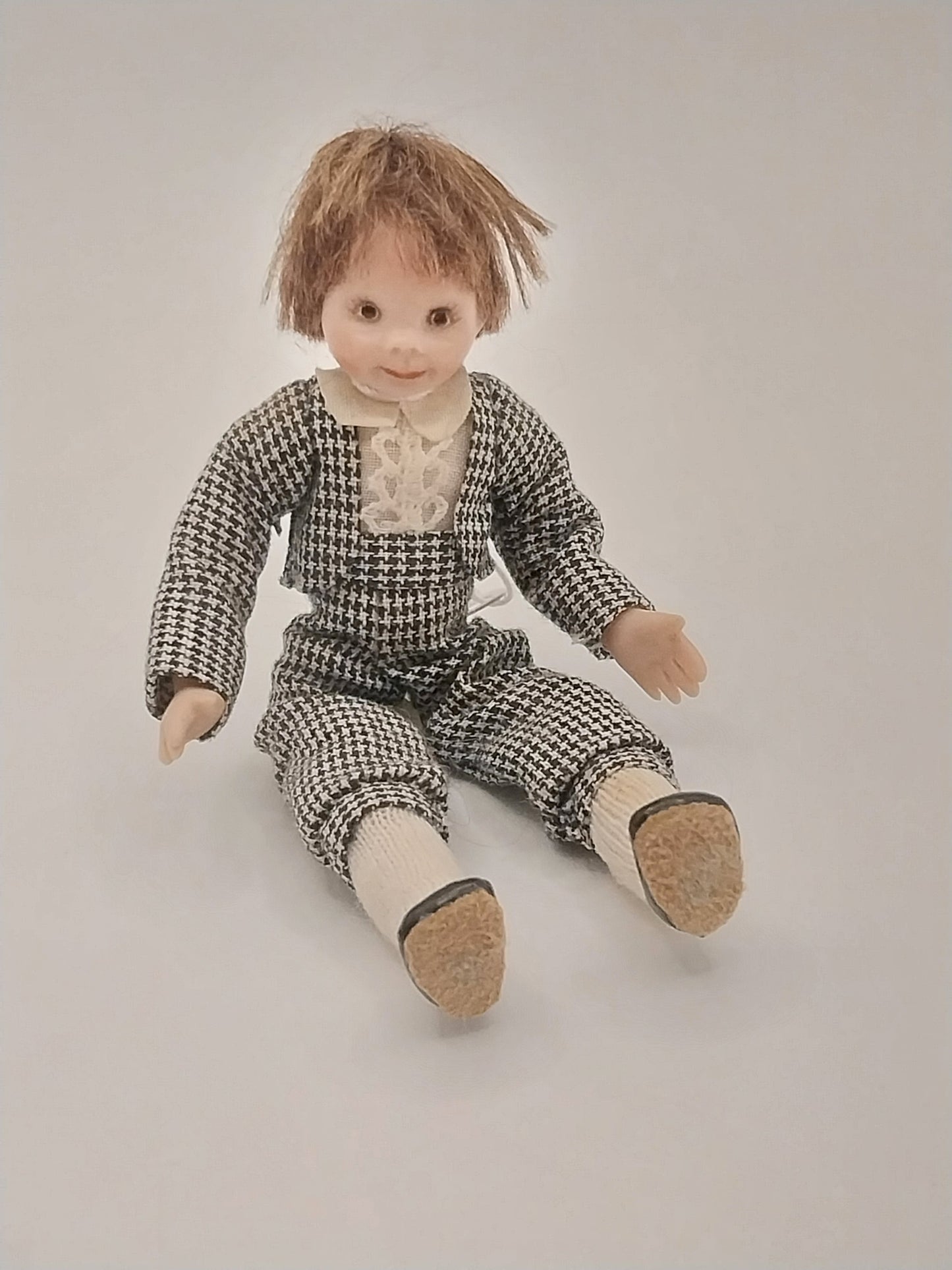 Victorian Boy, Black Gingham