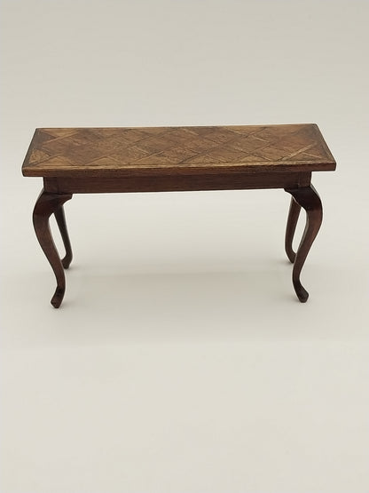 Crisscross Inlay Hall Table
