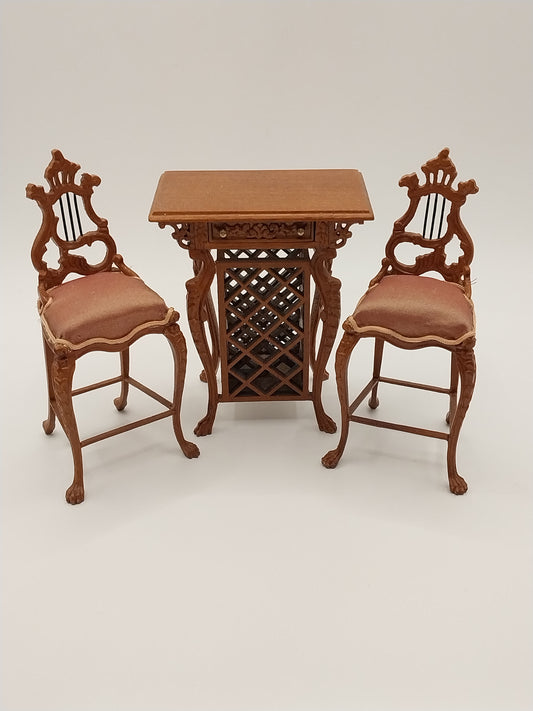 CTA018, Lyre Bar & Chair, New Walnut