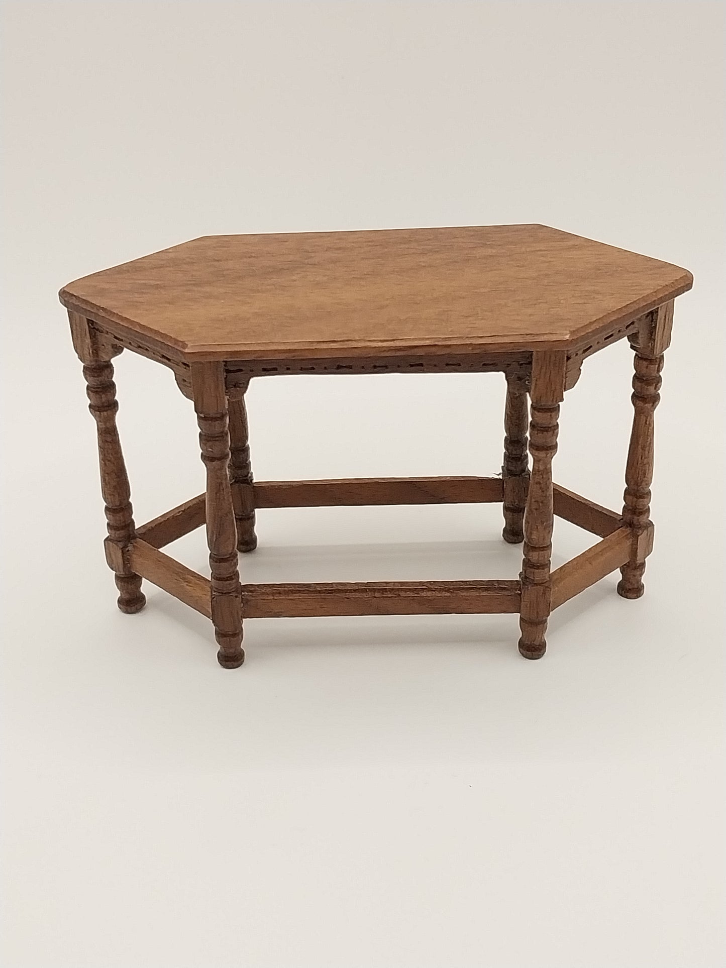 Roosevelt 6 Sided Table, Walnut