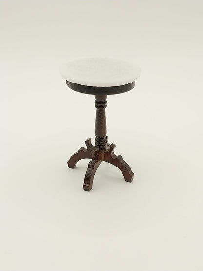 Living Room Set, 6pc, Blue Floral, Mahogany