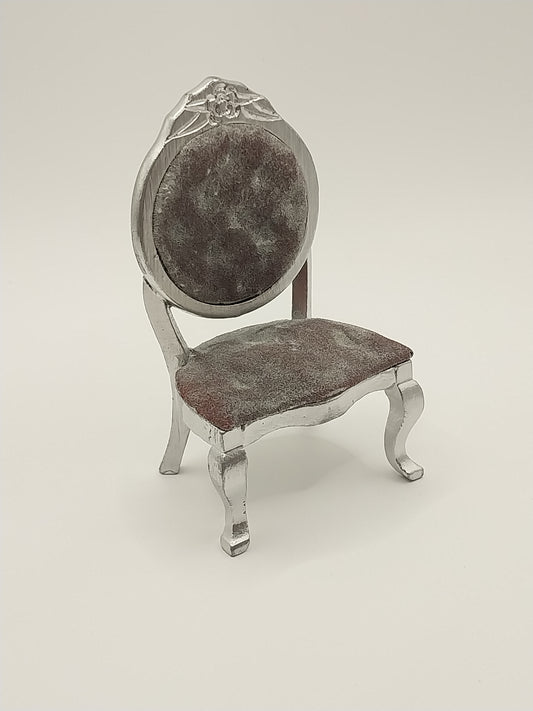 Platinum Victorian Chair, Gray