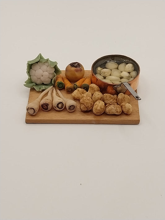 Canning Fresh Veggies Board, Pot of Potatoes