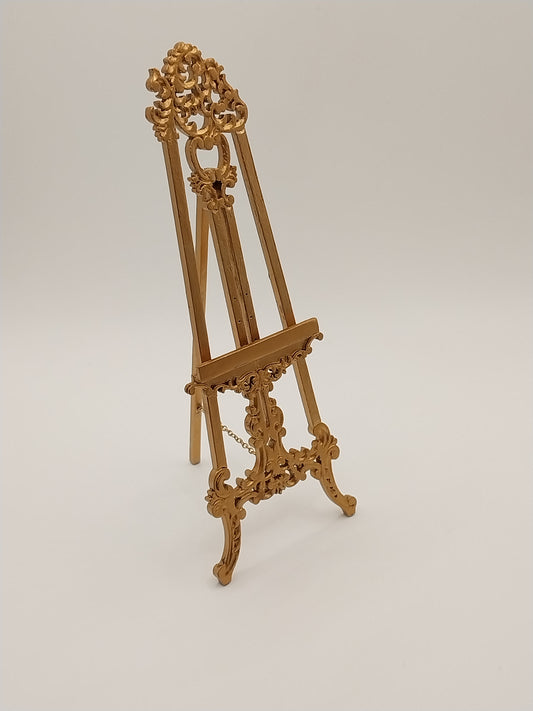 CBB1113, Carved Easel, Gold