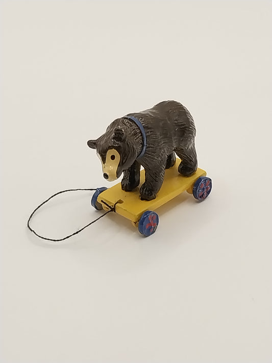 Bear Pull Toy, Handpainted