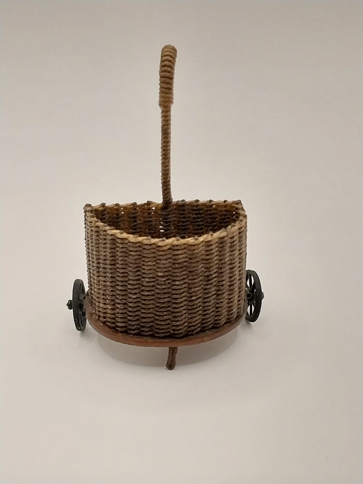 Market Cart, Brown Wicker