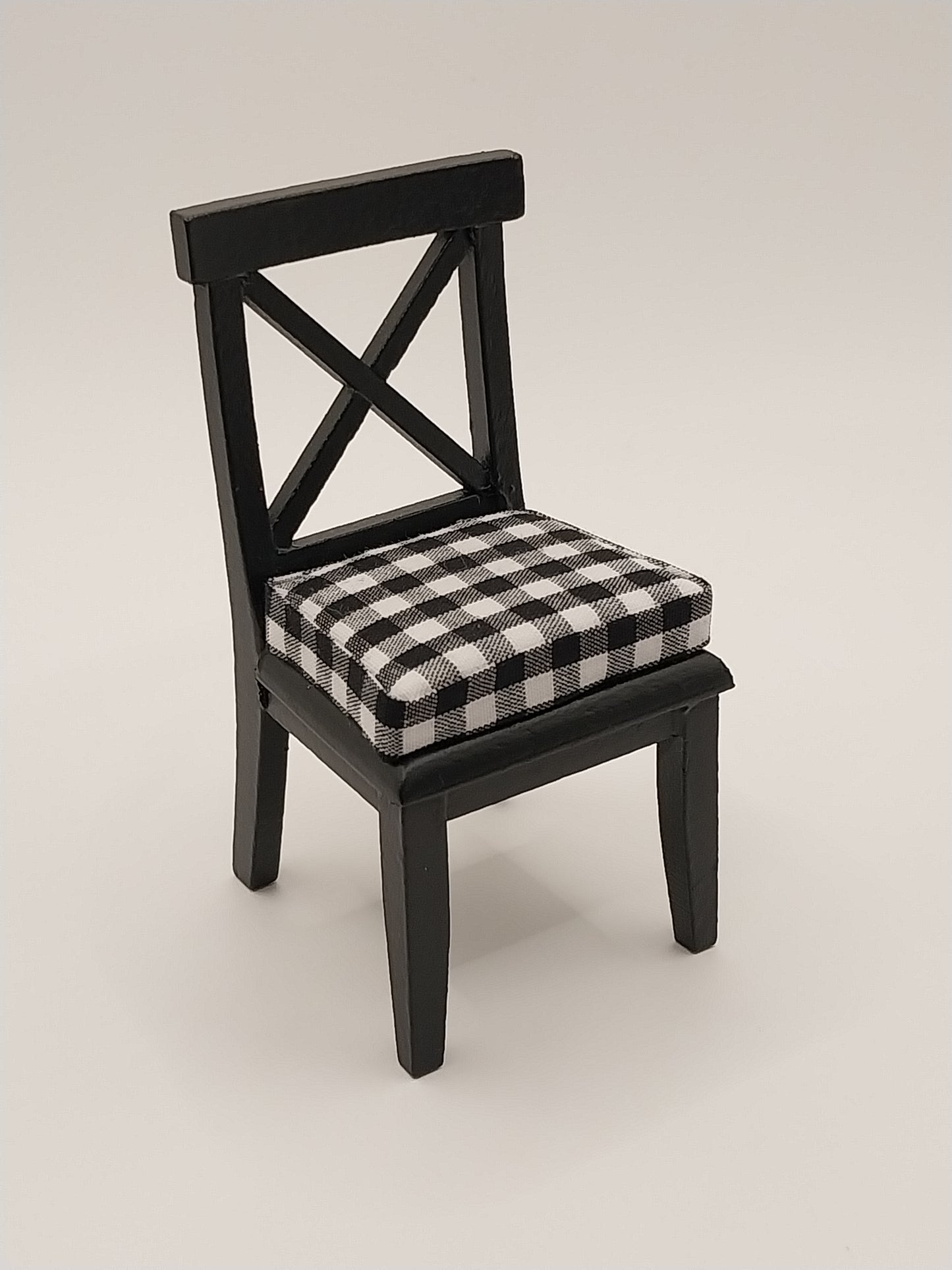 Modern Kitchen Table & Chairs, Black & White, 5pc