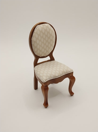 Dining Room Set, 5pc, Cream & Walnut