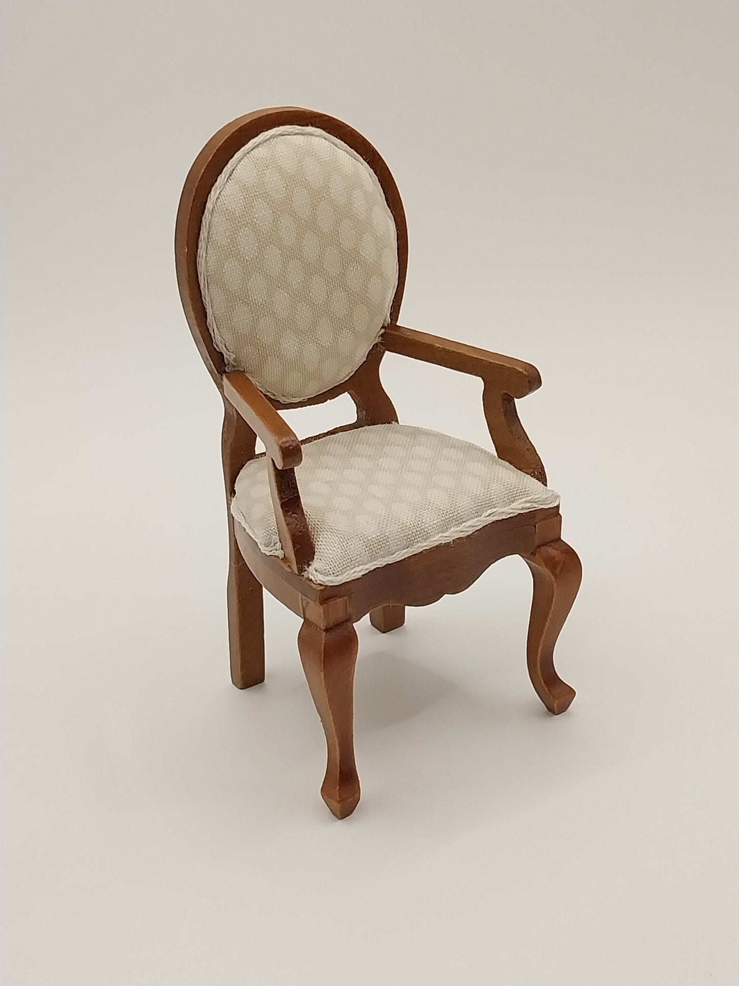 Dining Room Set, 5pc, Cream & Walnut