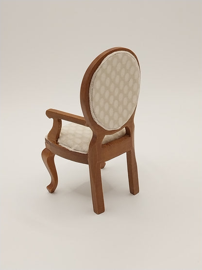 Dining Room Set, 5pc, Cream & Walnut