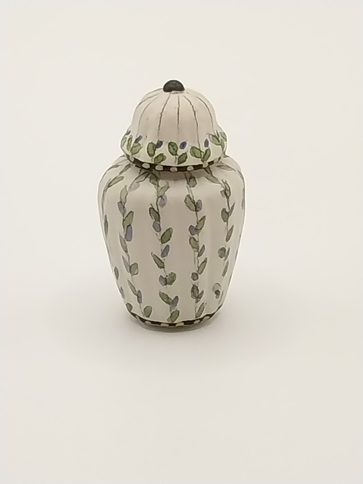 Ginger Jar With Lid, Floral, C