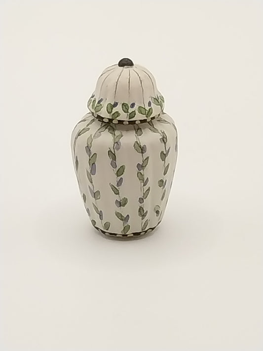 Ginger Jar With Lid, Floral, C