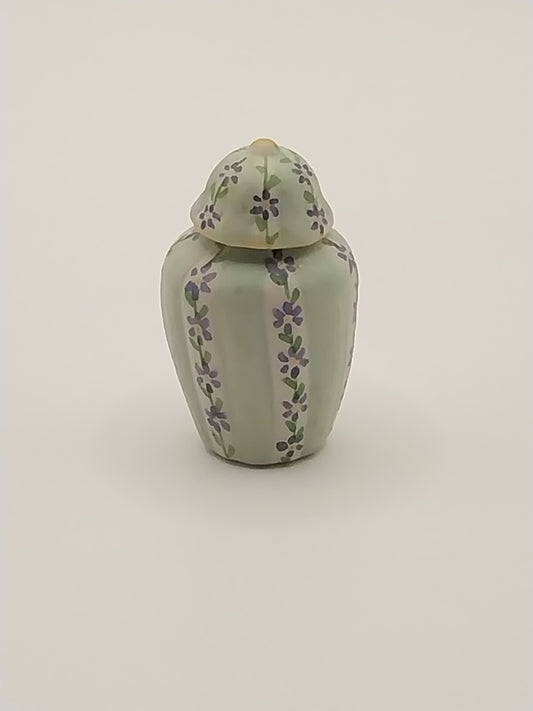 Ginger Jar With Lid, Floral, D