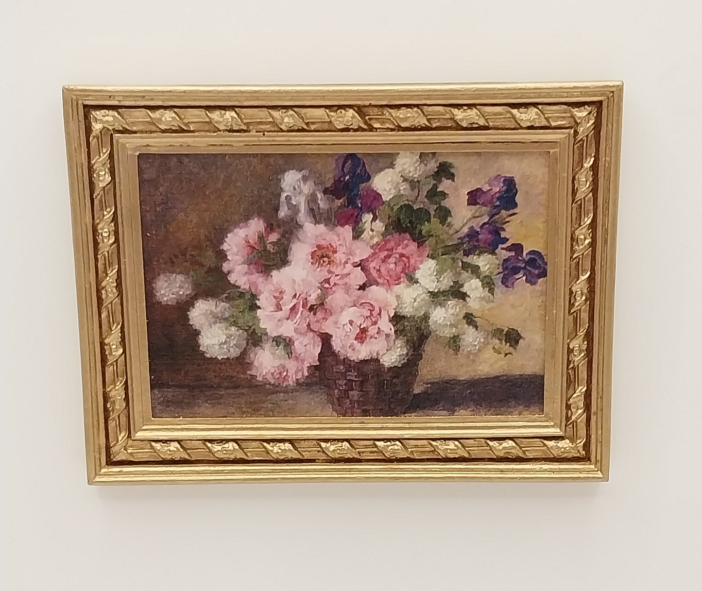 Framed Print, Iris & Roses In Pot