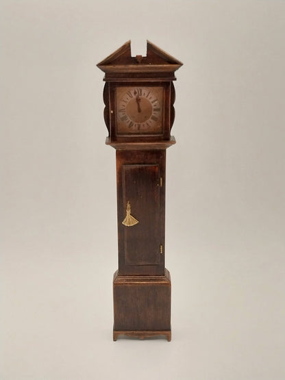 Broken Pediment Country Longcase Clock, Signed