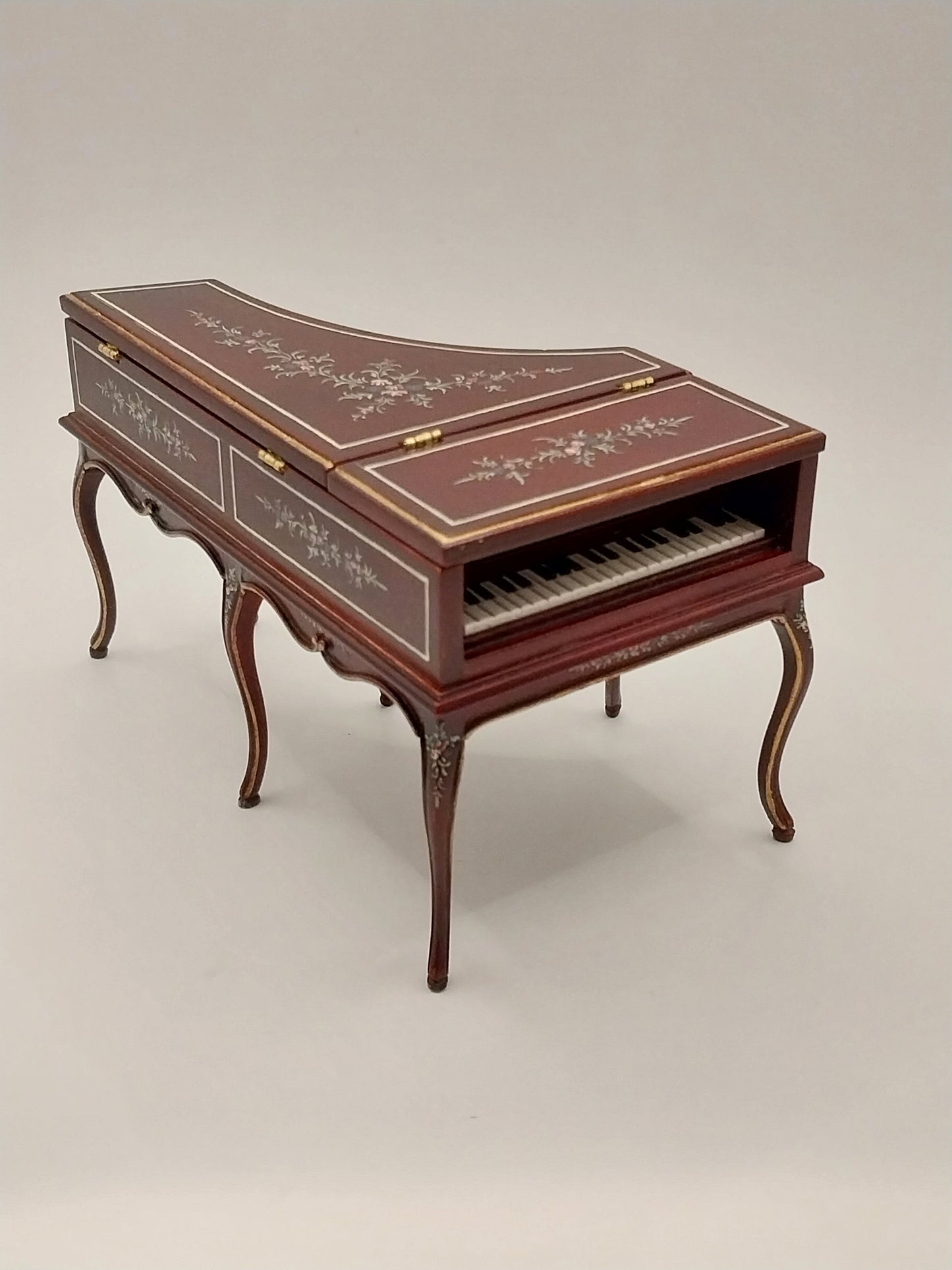 Grand Piano, French Baroque, Mahogany, Handpainted