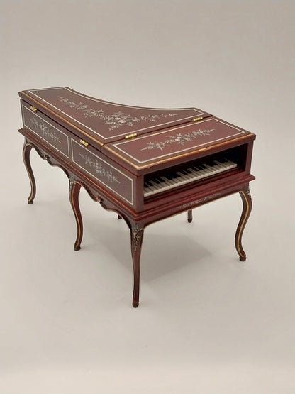 Grand Piano, French Baroque, Mahogany, Handpainted