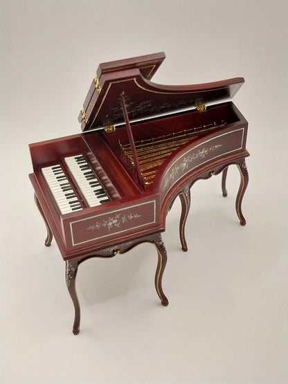 Grand Piano, French Baroque, Mahogany, Handpainted