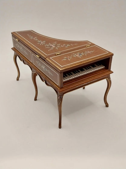Grand Piano, French Baroque, Walnut, Handpainted