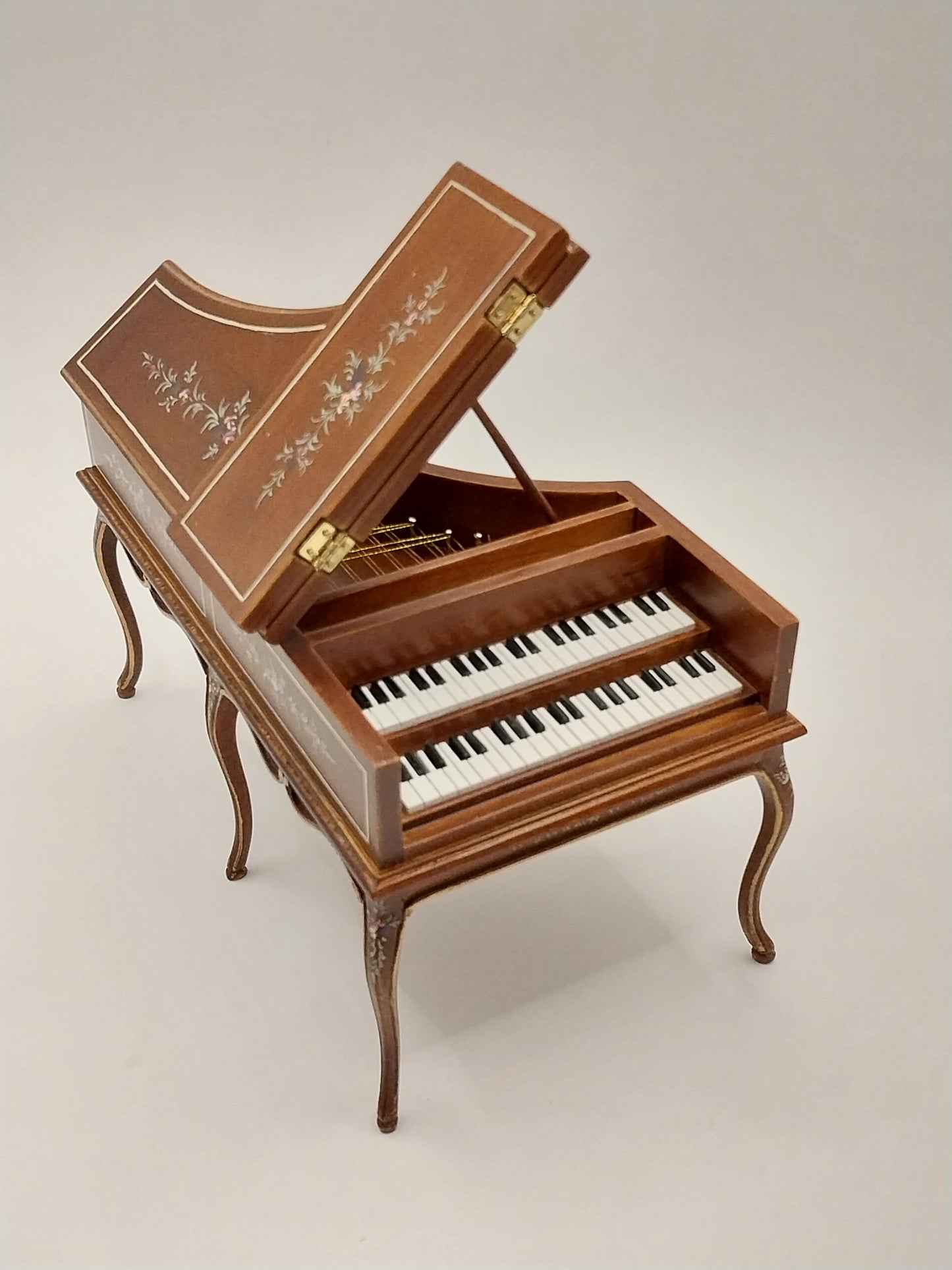 Grand Piano, French Baroque, Walnut, Handpainted