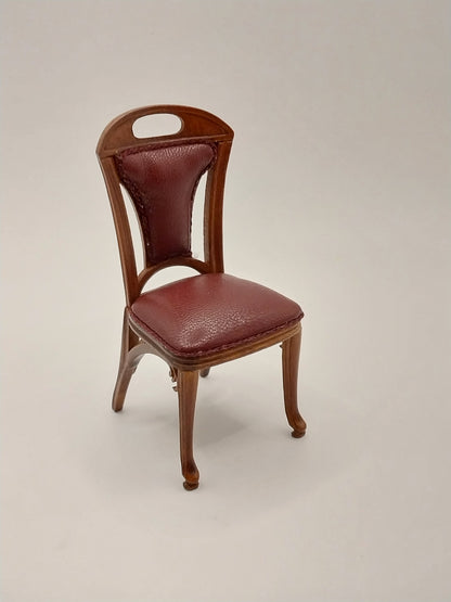 Art Nouveau Dining Room Set, 5pc, Walnut