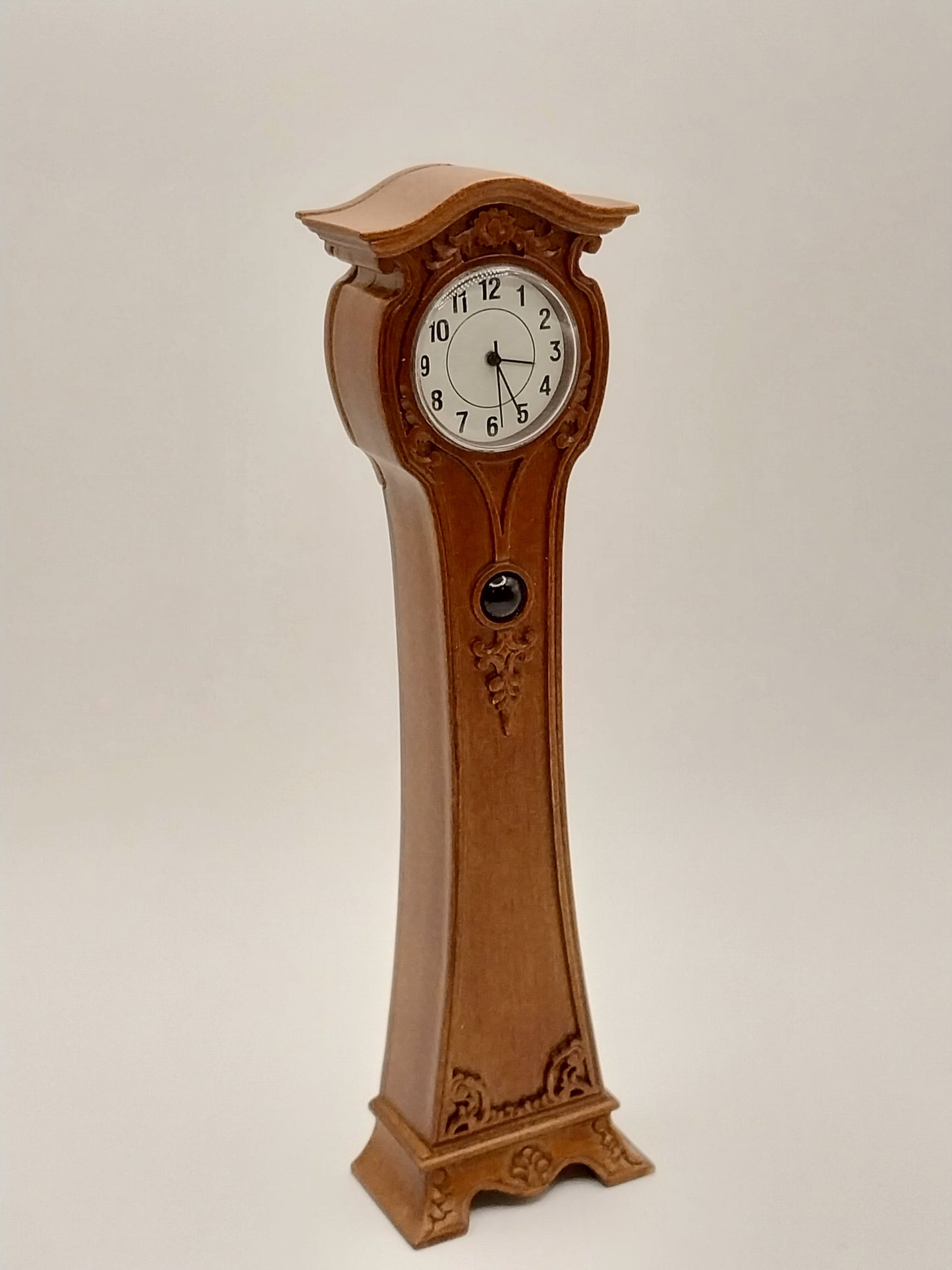 Art Nouveau Longcase Working Clock, Walnut