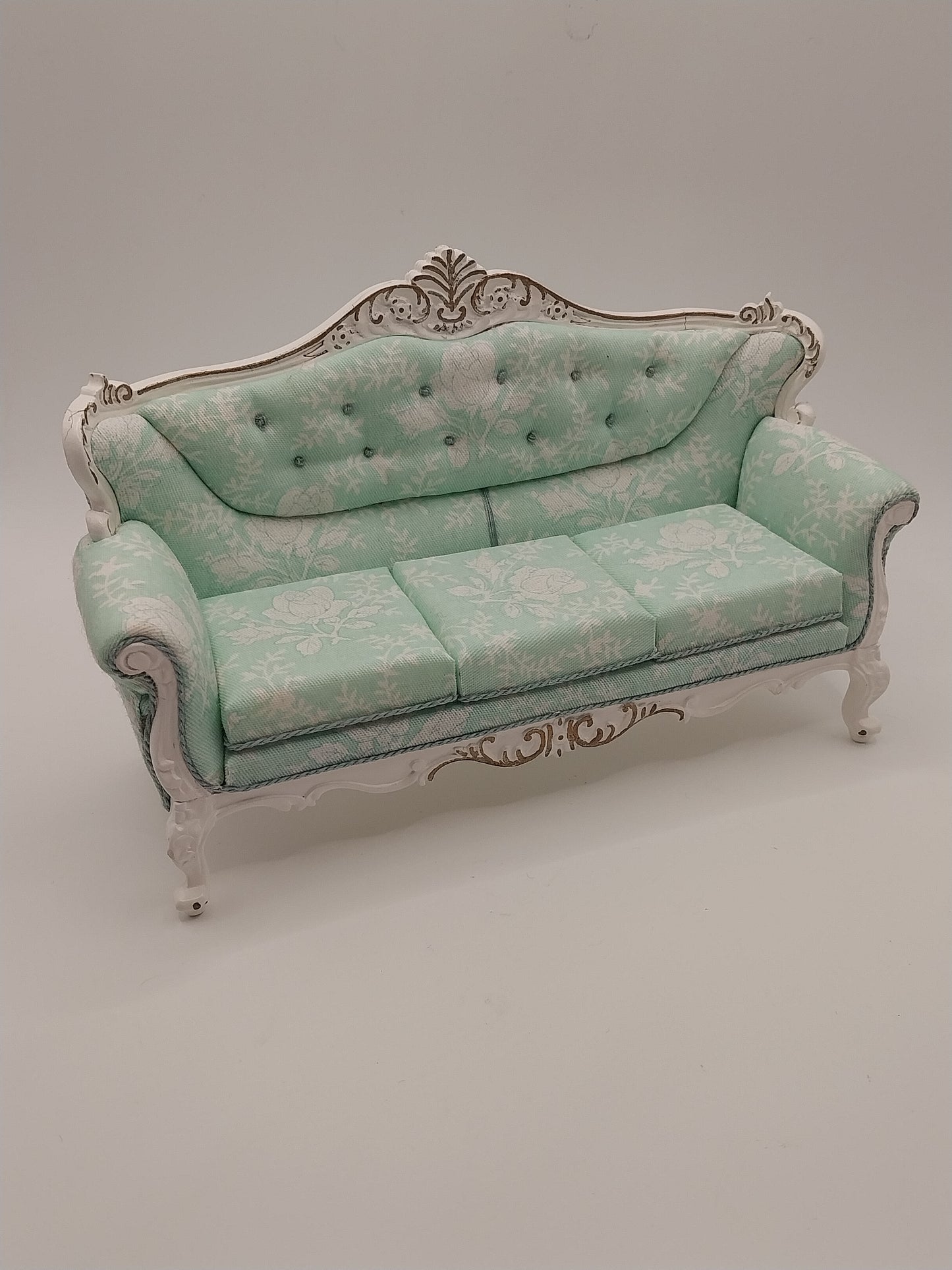 Louis XVI Rococo Baroque Settee & 2 Chairs, Mint