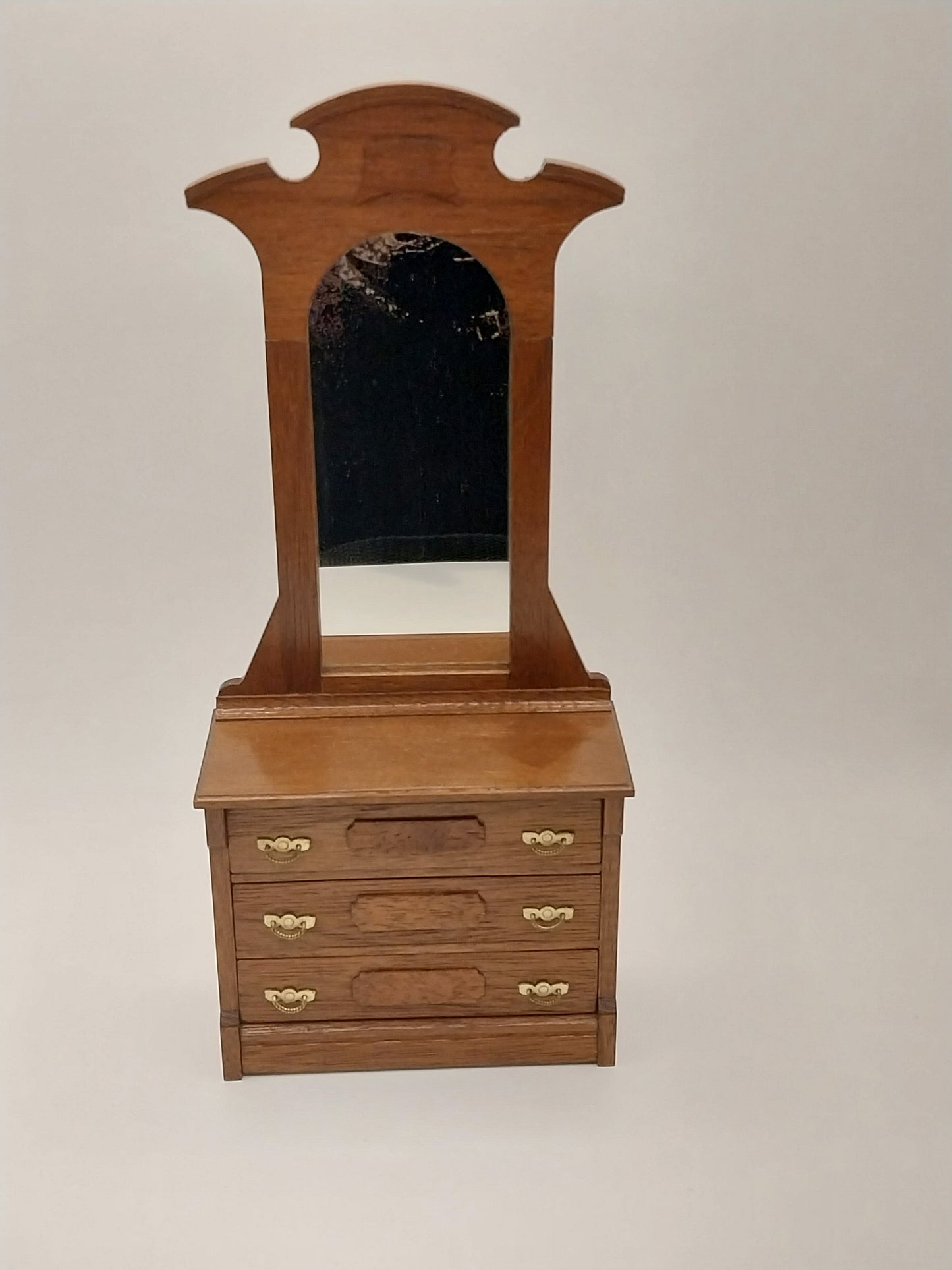 Victorian Mirrored Dresser, Walnut, Signed