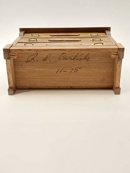 Victorian Mirrored Dresser, Walnut, Signed