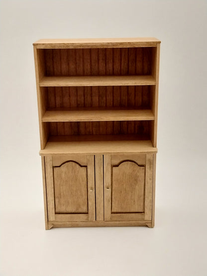 Bead & Board Bookcase or Cupboard, Signed