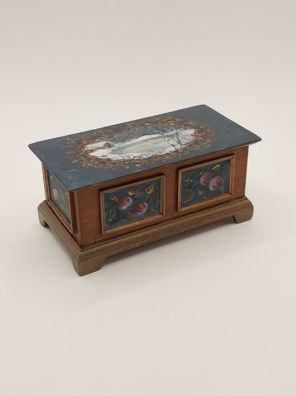 Dower Chest, Handpainted, Signed