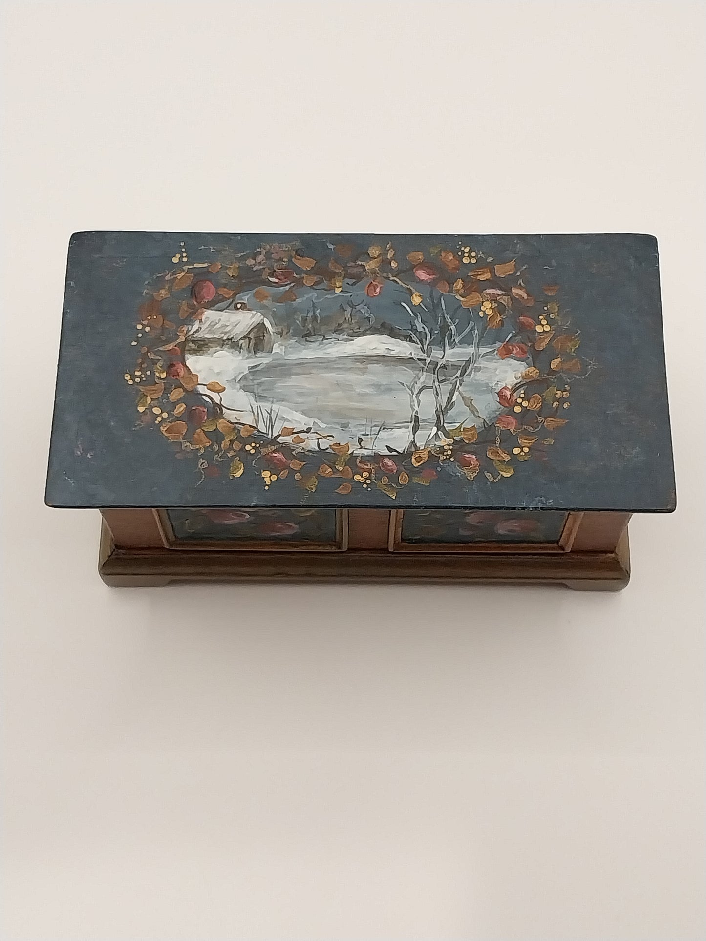 Dower Chest, Handpainted, Signed