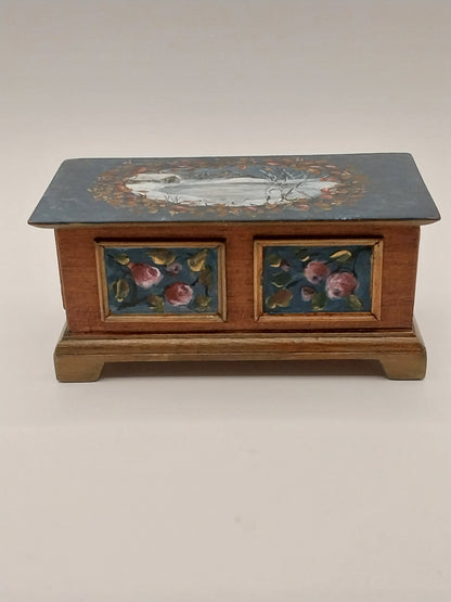 Dower Chest, Handpainted, Signed