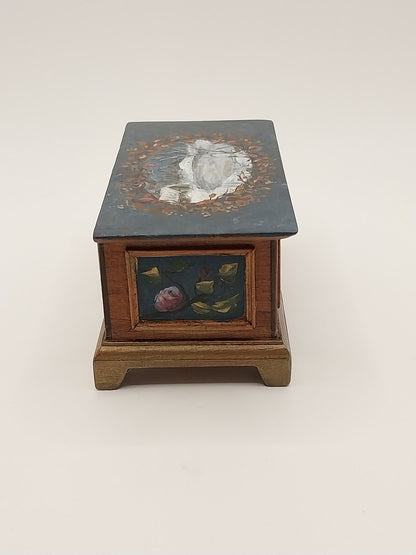 Dower Chest, Handpainted, Signed