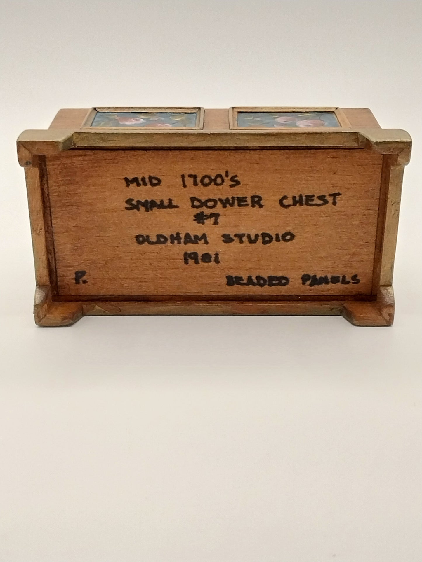 Dower Chest, Handpainted, Signed