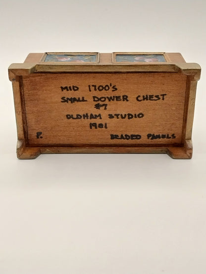 Dower Chest, Handpainted, Signed