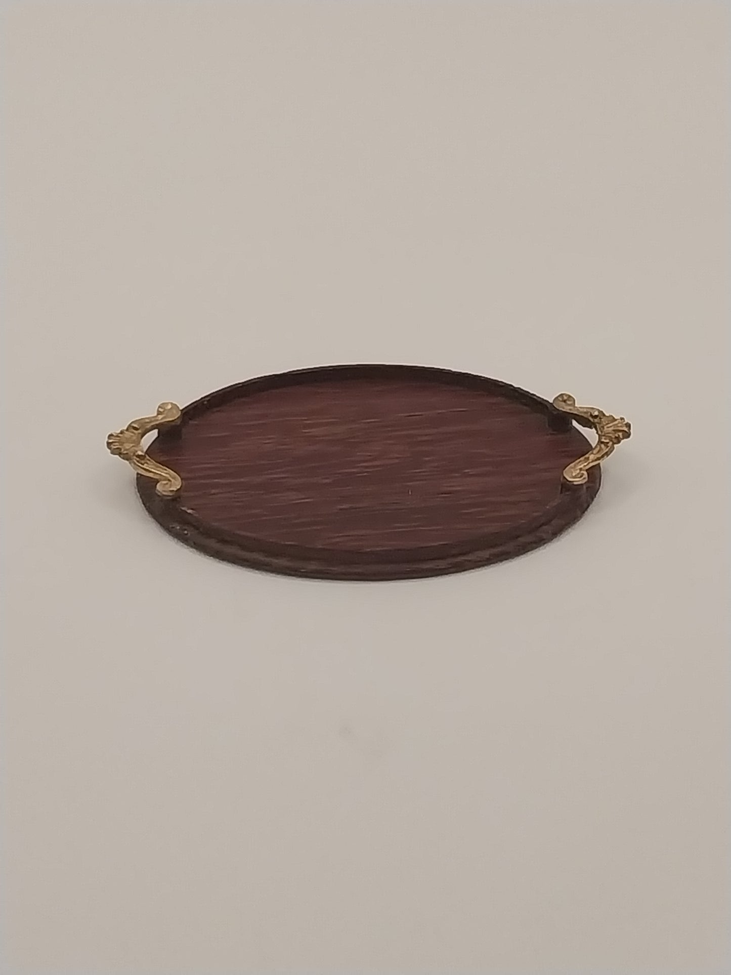 Oval Rosewood Tray With Handles