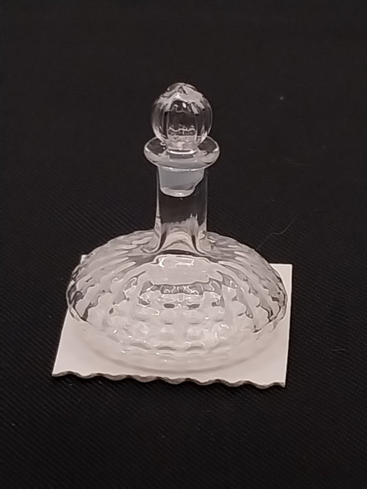 CBB1168, Glass Decanter, Old English Hobnail