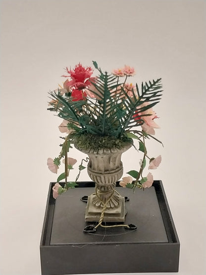 Flower Arrangement In Urn, Lily, Magnolia, & Dogwood