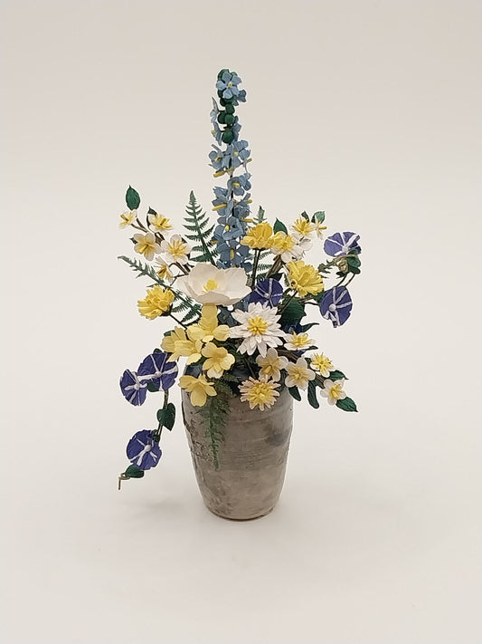 Flower Arrangement, Delphinium, Magnolia, & Carnation