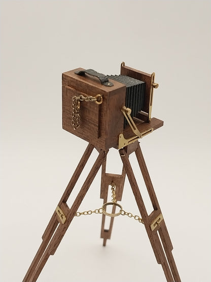Vintage Sanderson Tripod Camera & Box