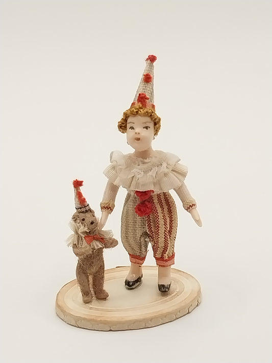 Clown Doll With Tiny Clown Bear