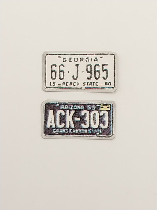 License Plate, 2pc