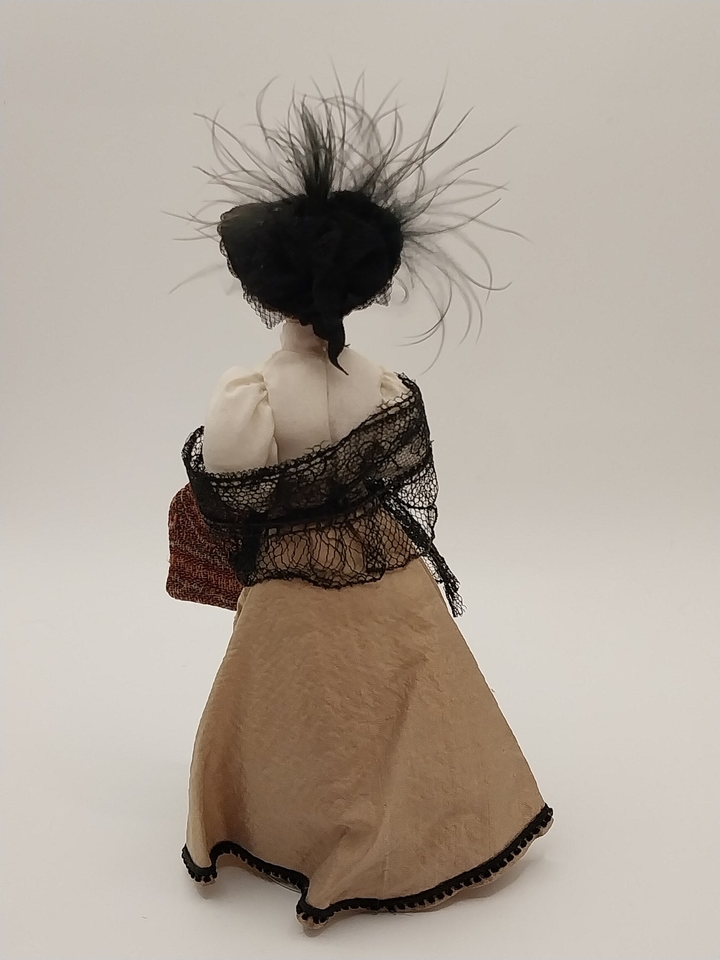 Victorian Lady Doll, Shopping With Bag