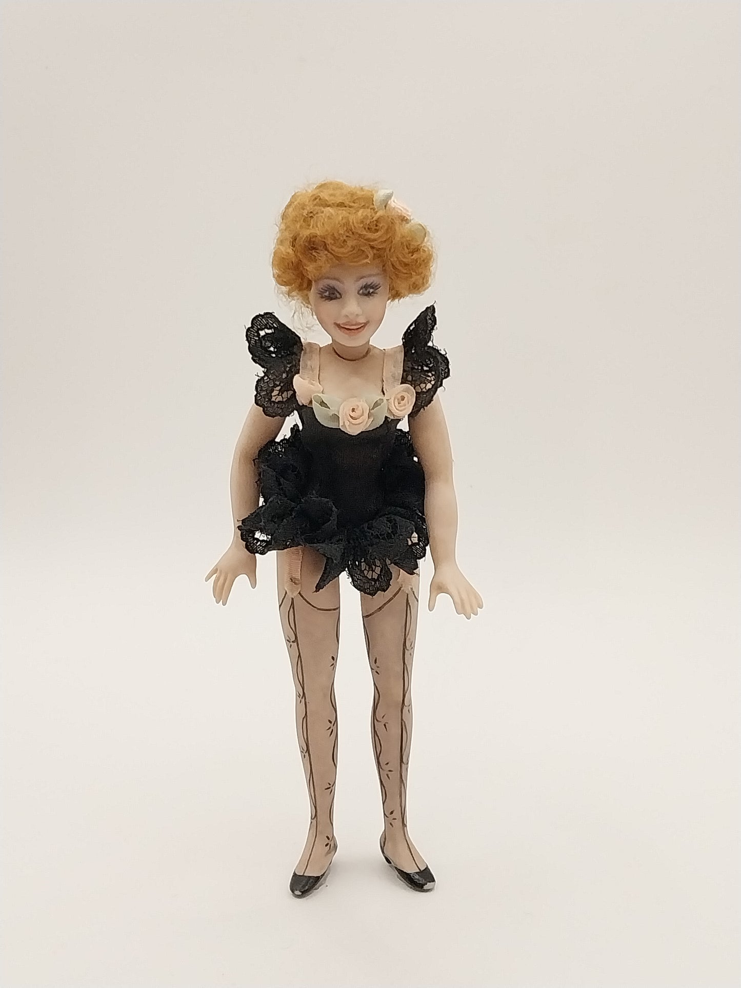 Lady Of The Night Doll With Painted Stockings