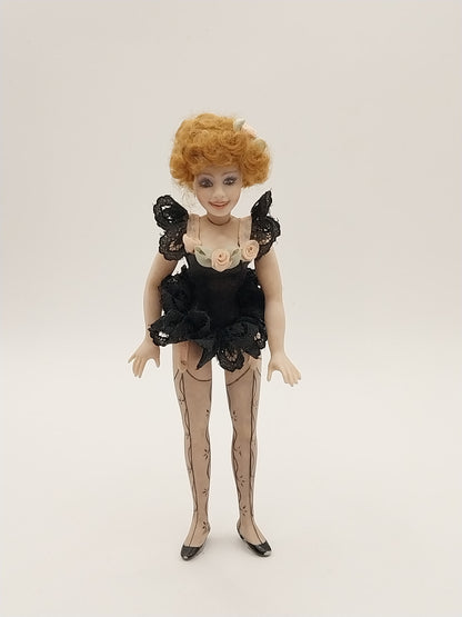 Lady Of The Night Doll With Painted Stockings