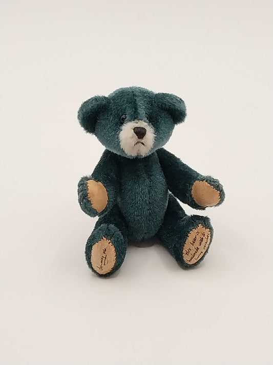 Teddy Bear With Leather Pads, Signed, Spruce