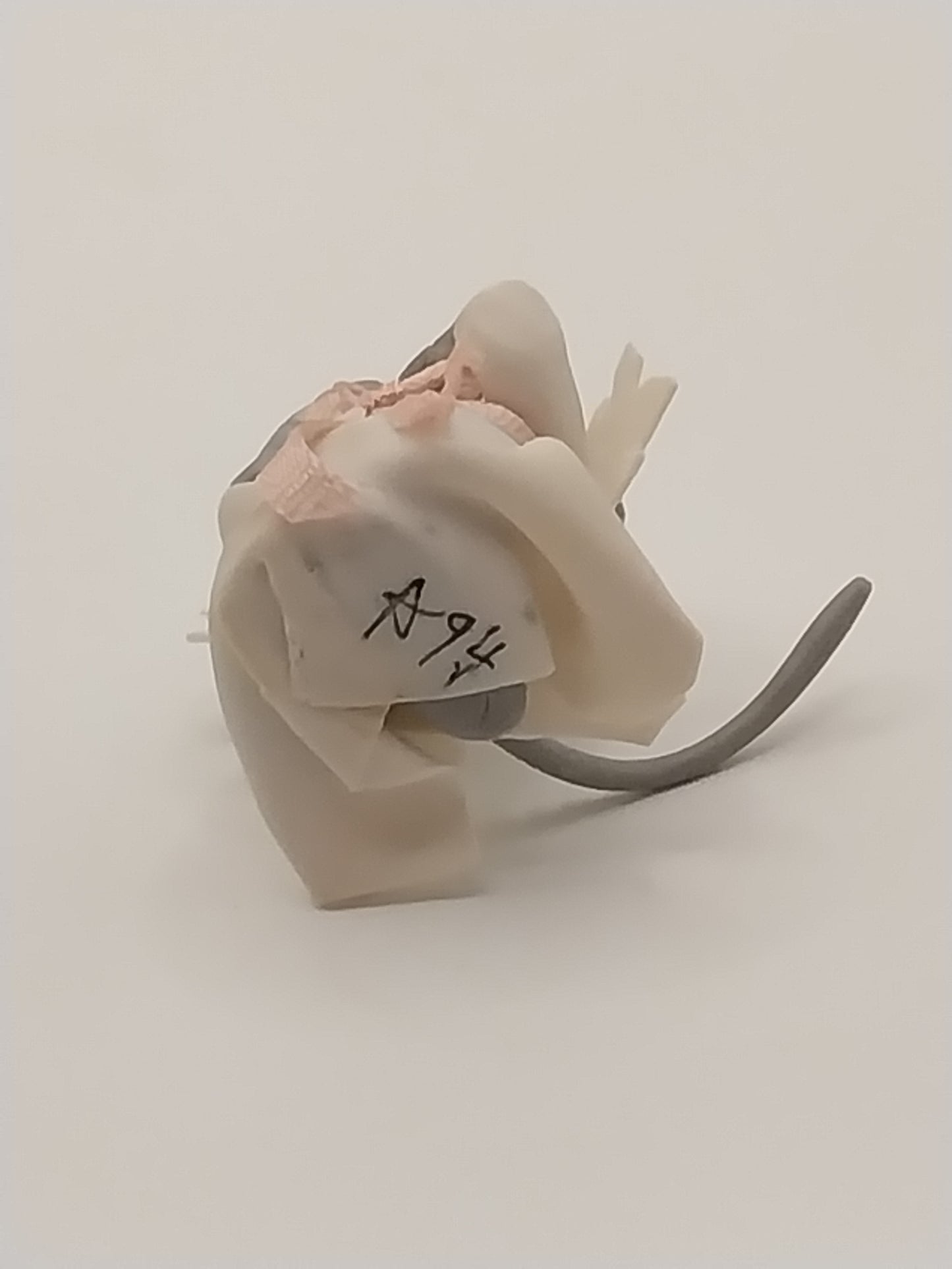 Tiny Angel Mouse Figurine, Signed