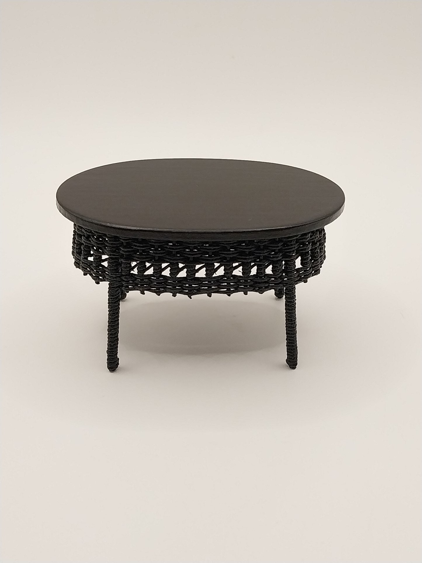 Black Wicker Patio Set, 3pc