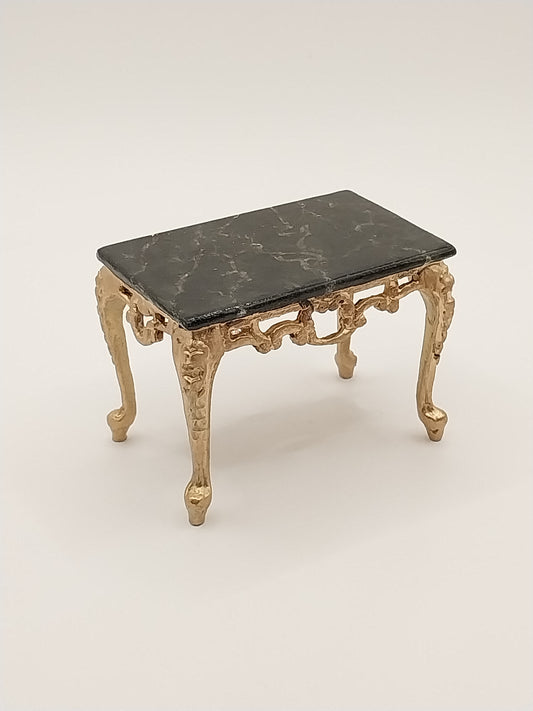Fancy Coffee Table With Marble Top, Gold